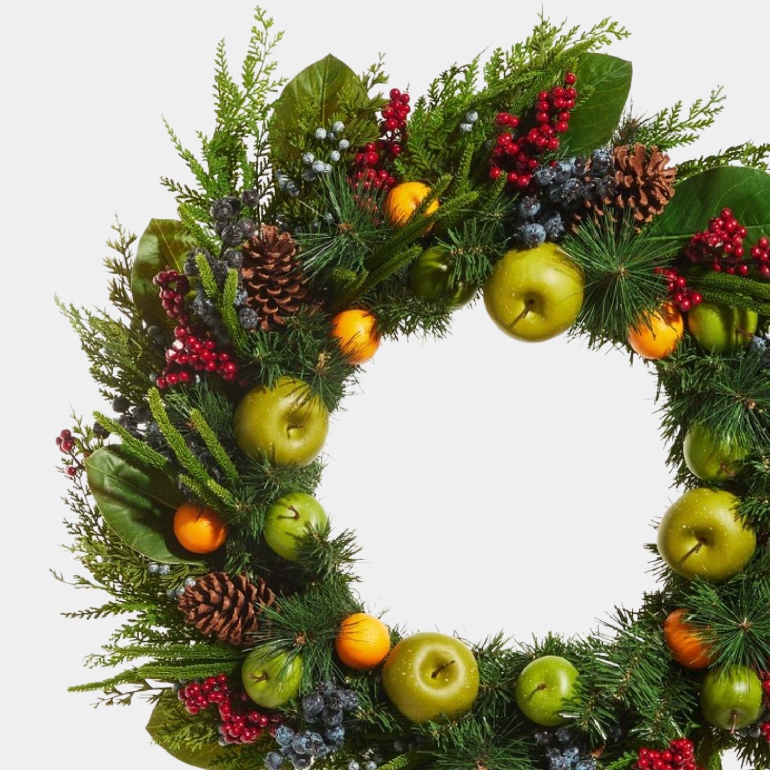 Artificial Festive Fruit Medley Wreath