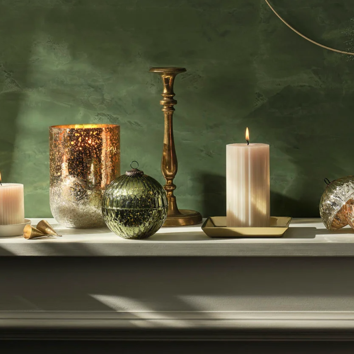 Mercury Ornament Glass Candle |  Balsam & Cedar