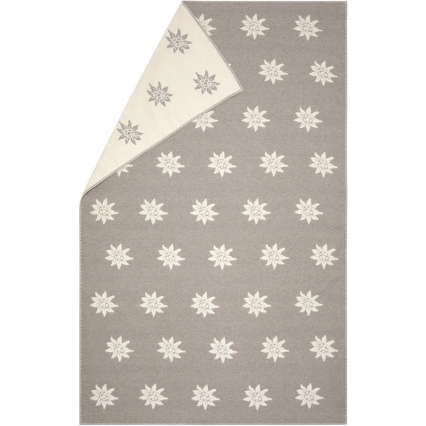 Blushing Blooms Ecru/Grey Throw Blanket