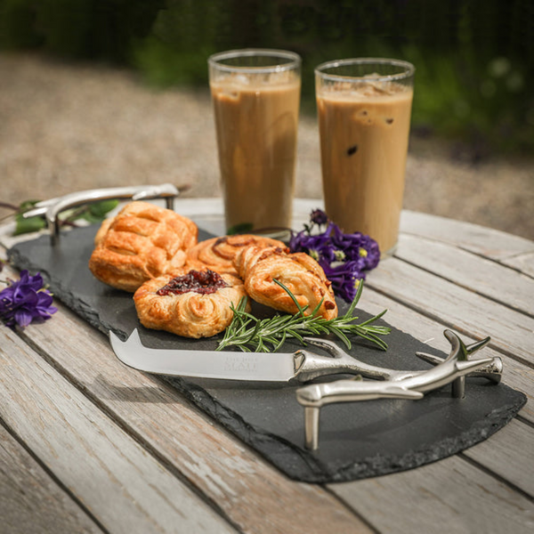 Antler Slate Rect Serving Tray