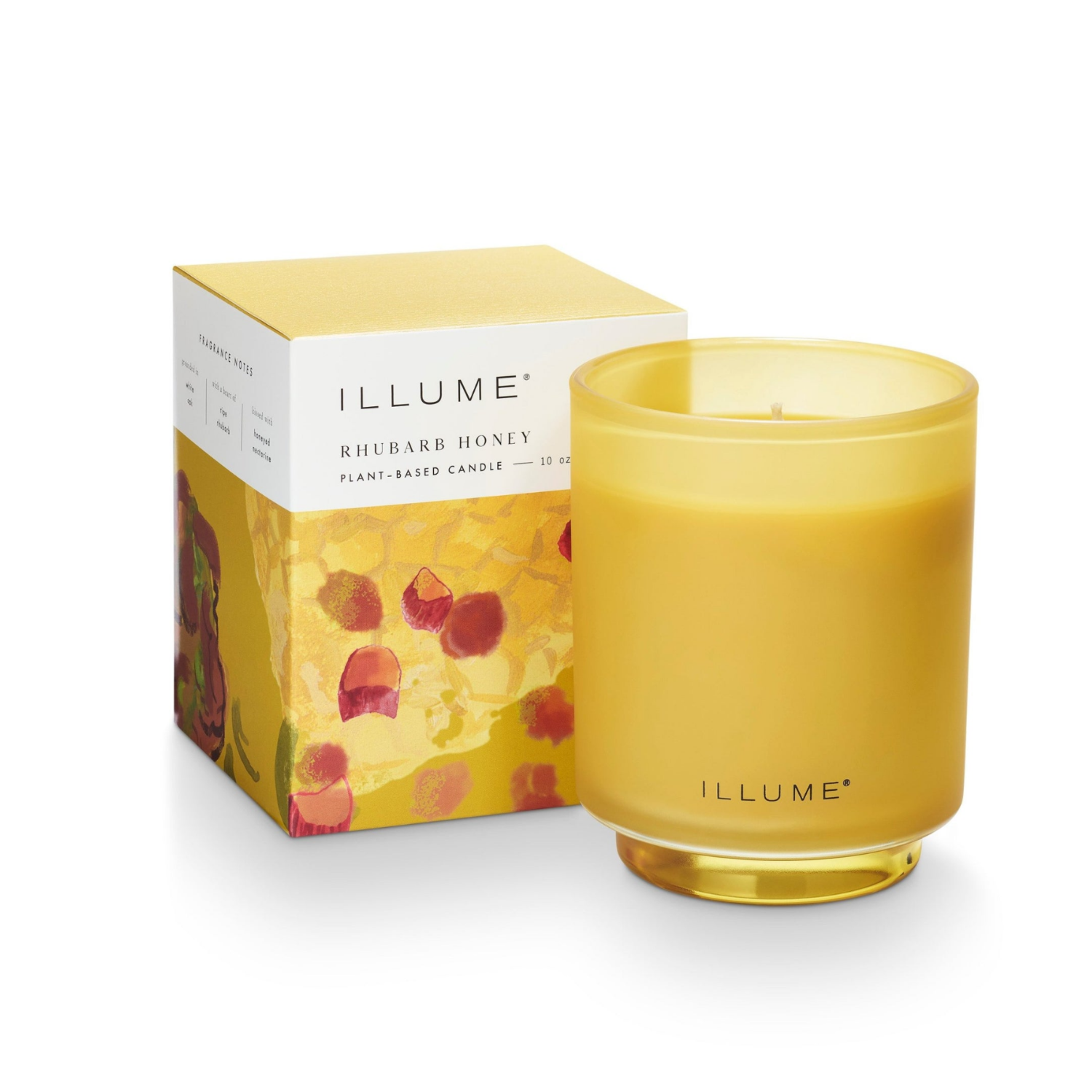 Rhubarb Honey 10oz Glass Candle