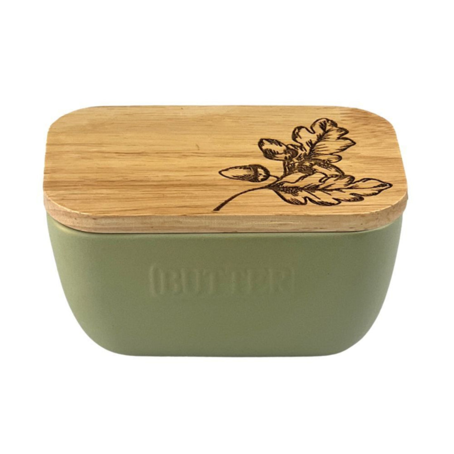 Autumn Sage Green Butter Dish