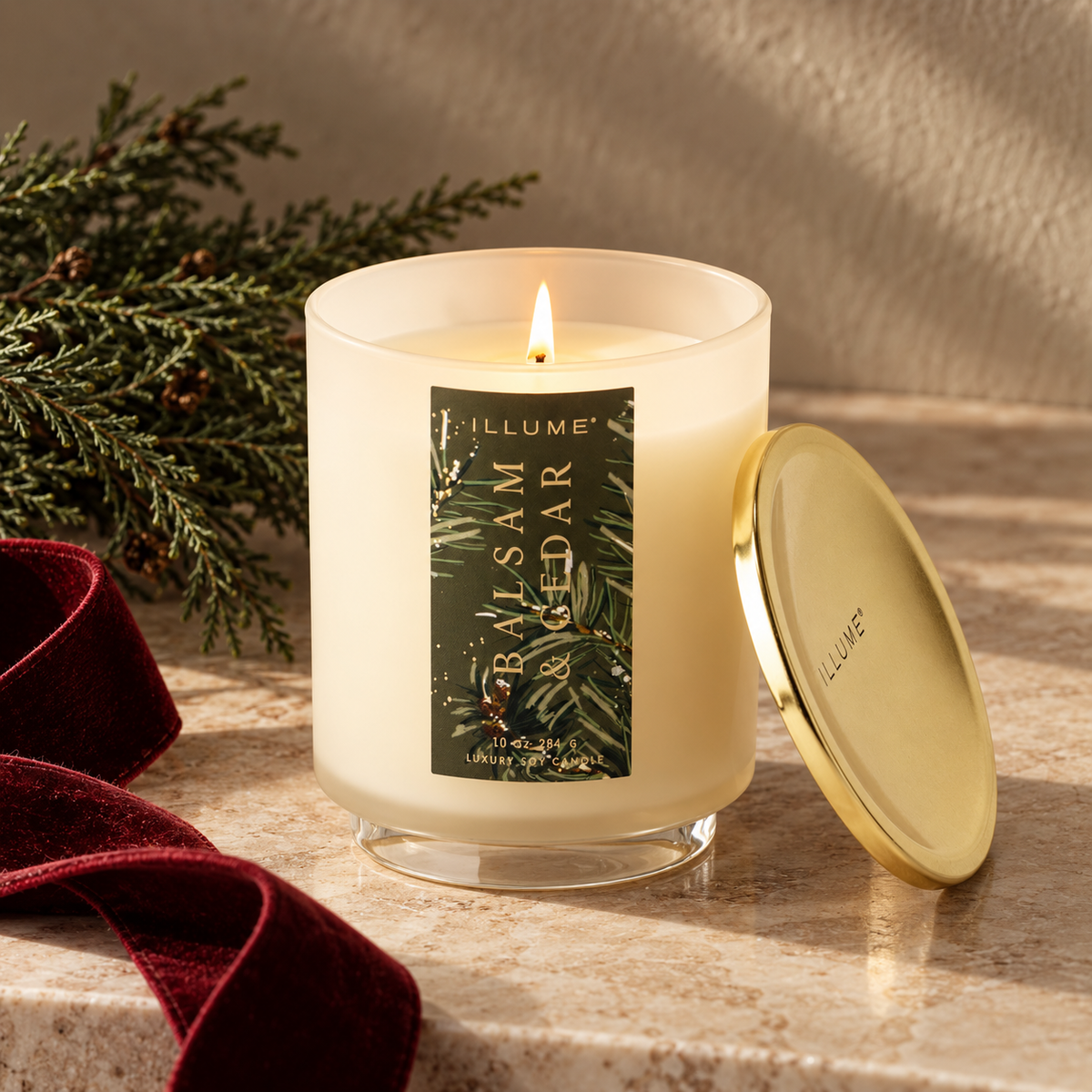 Signature 10oz Glass Candle | Balsam/Cedar