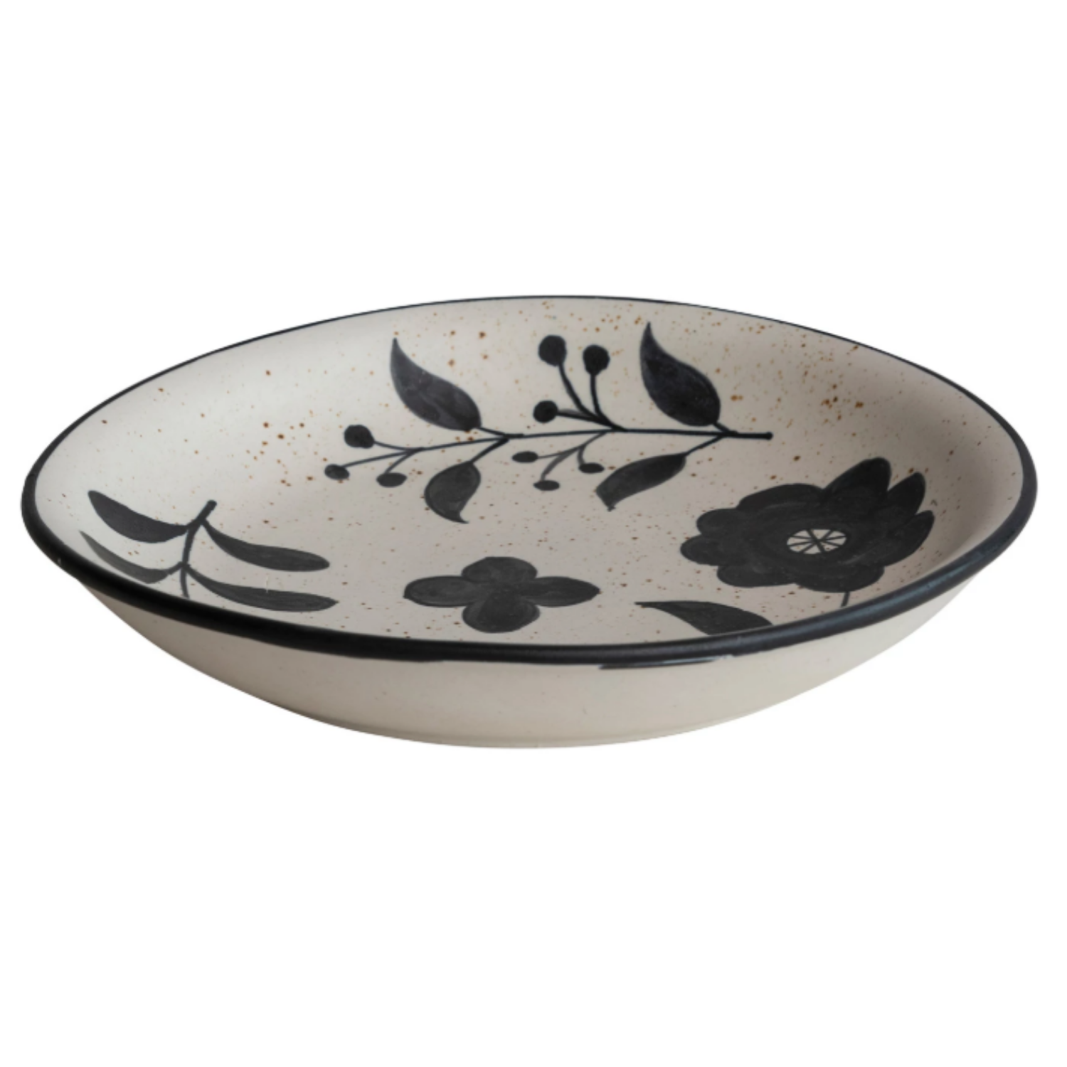 Cottage Floral Stoneware Round Serving Platter