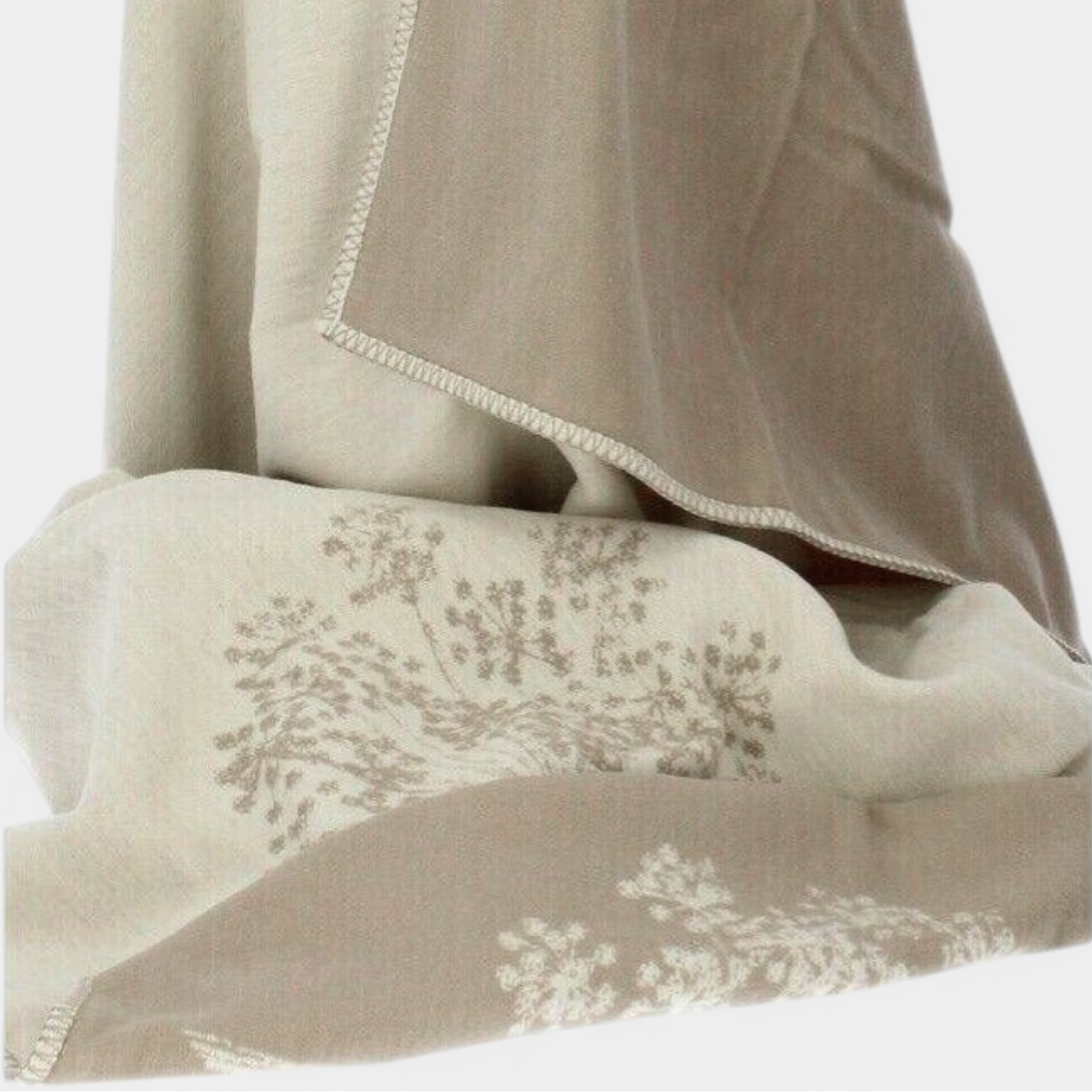 Jade Ecru/Grey Throw Blanket