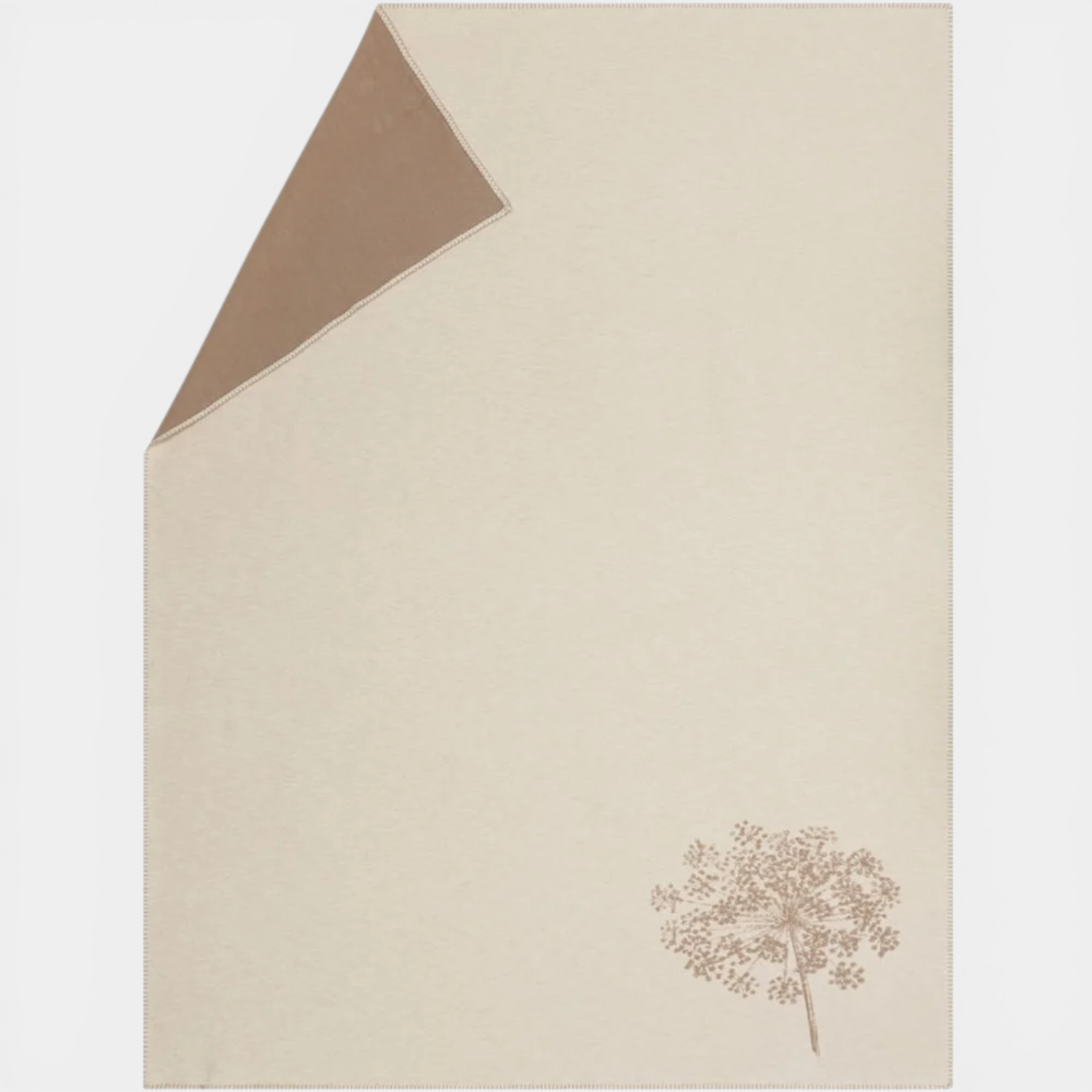 Jade Ecru/Grey Throw Blanket