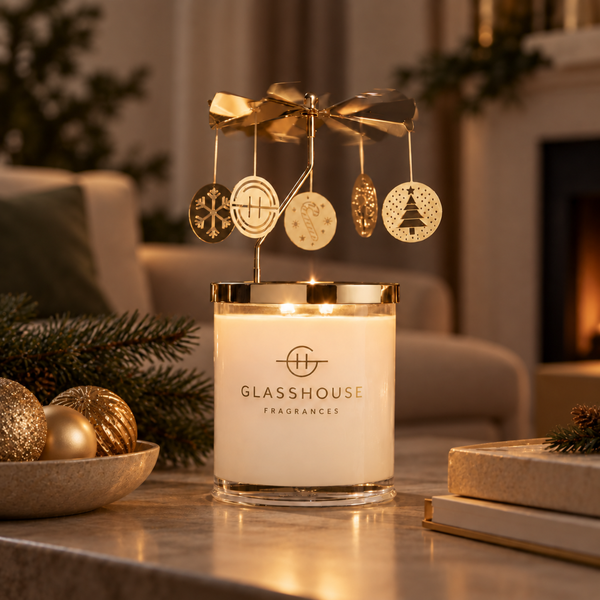 13.4oz Spinning Christmas Carousel Candle Accessory