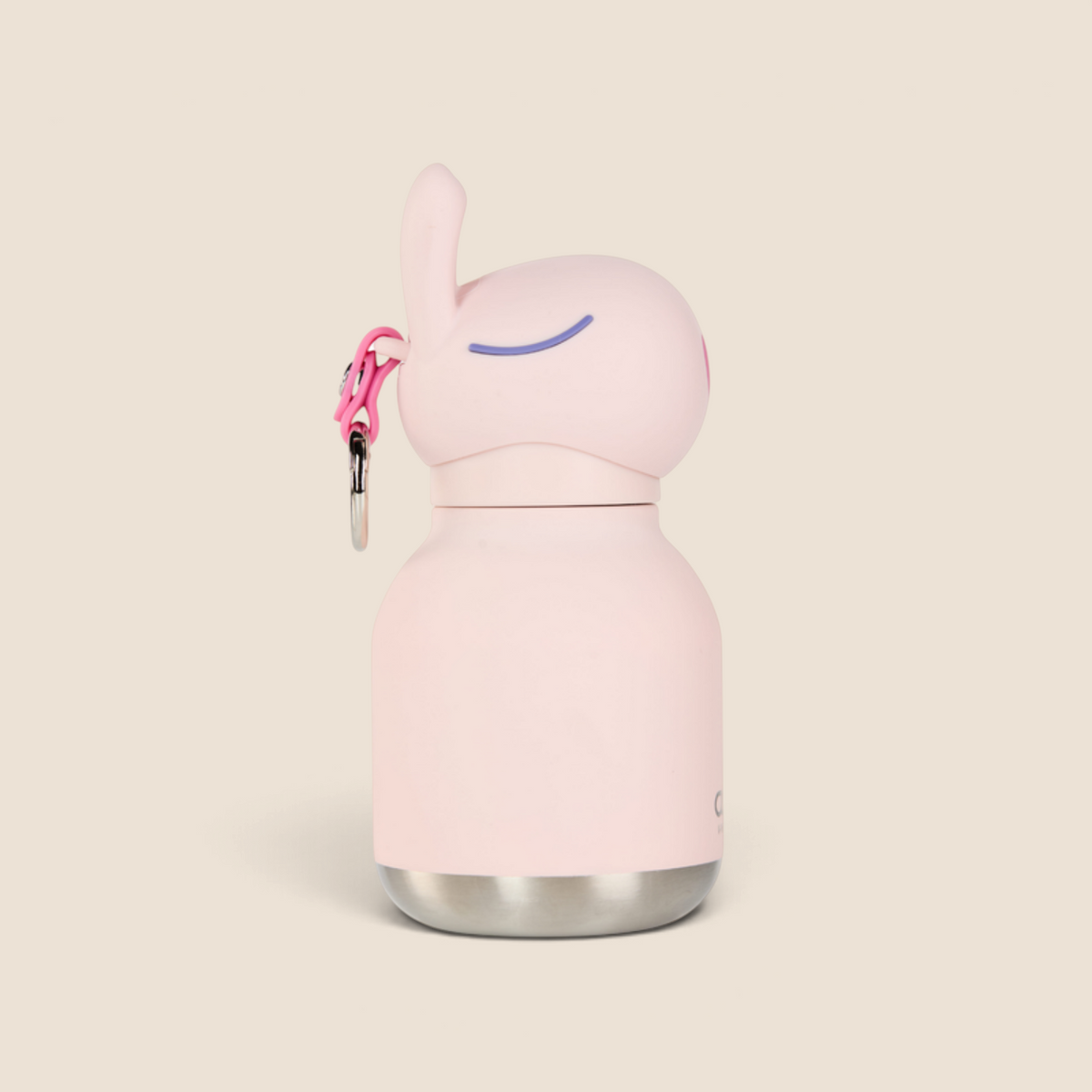 Mini Buddy 6.7oz Water Bottle w/Key Ring- Poppy Bunny