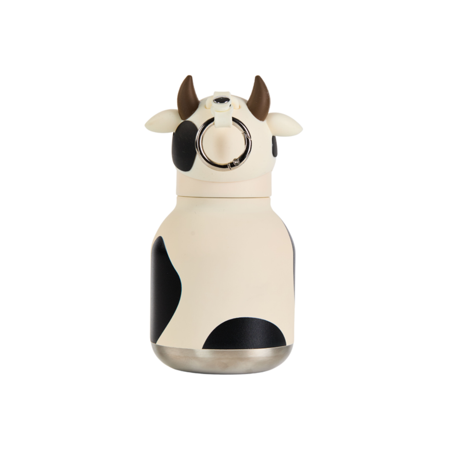 Mini Buddy 6.7oz Water Bottle w/Key Ring- Ivy Cow