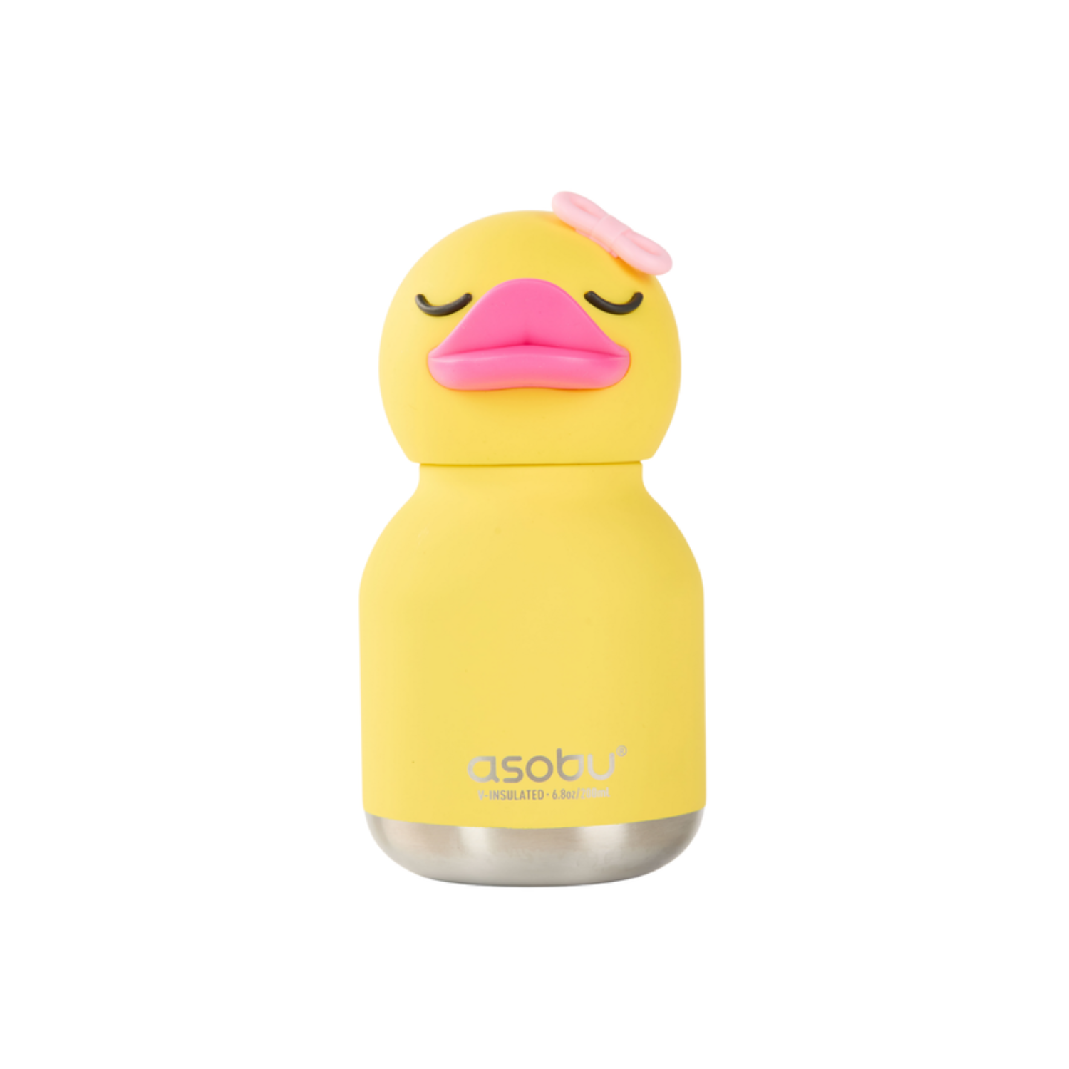 Mini Buddy 6.7oz Water Bottle w/Key Ring- Blossom Duck