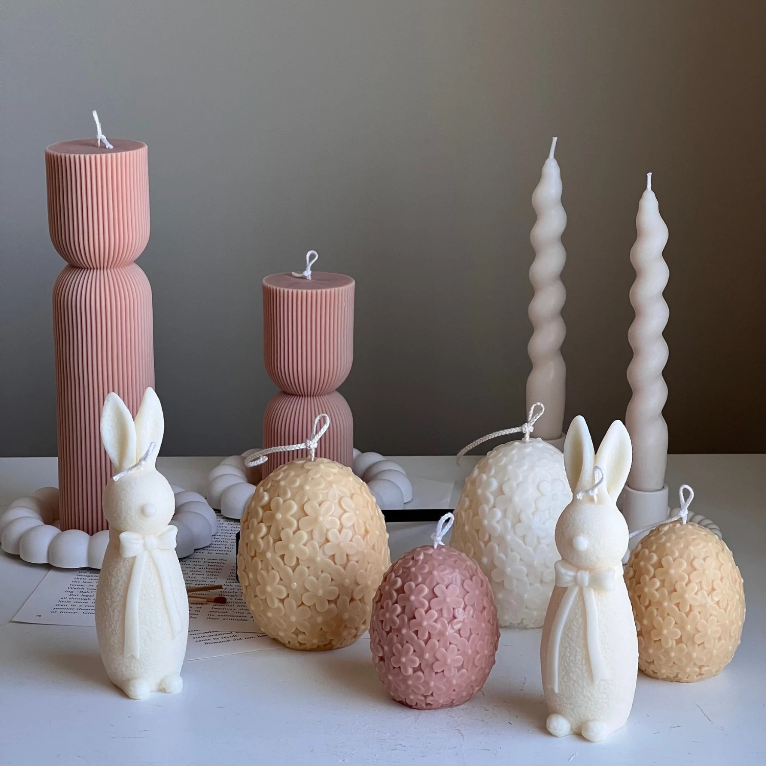 Esther Easter Bunny Candle