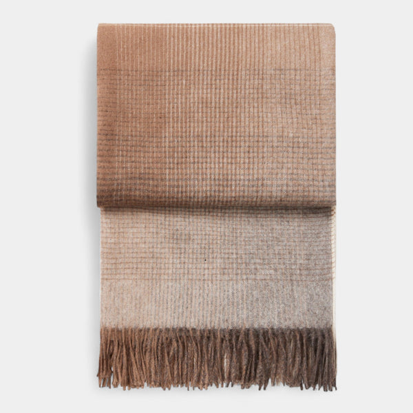 Ombre Camel Wool Throw