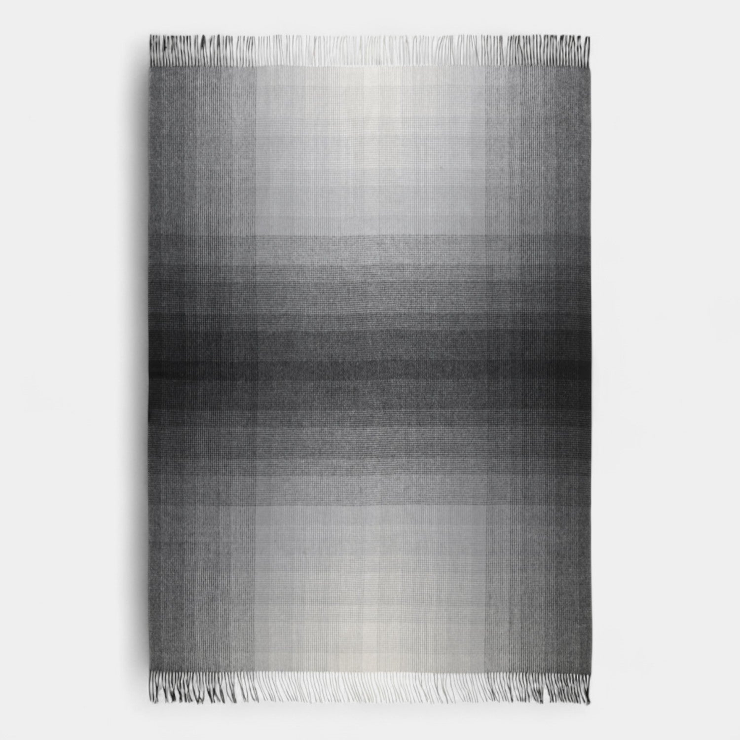 Ombre Grey Wool Throw