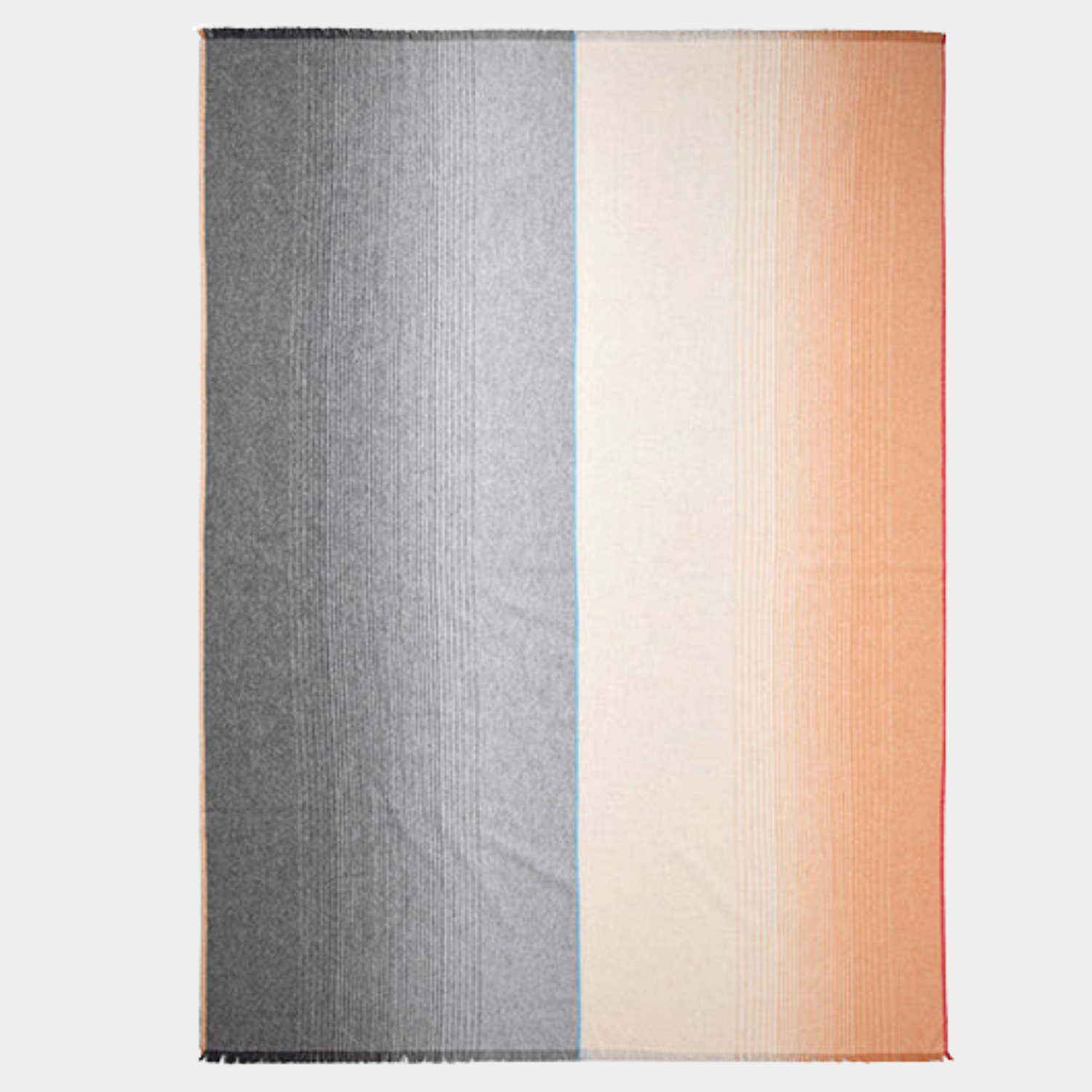 Graphic Black/Brown Wool Throw