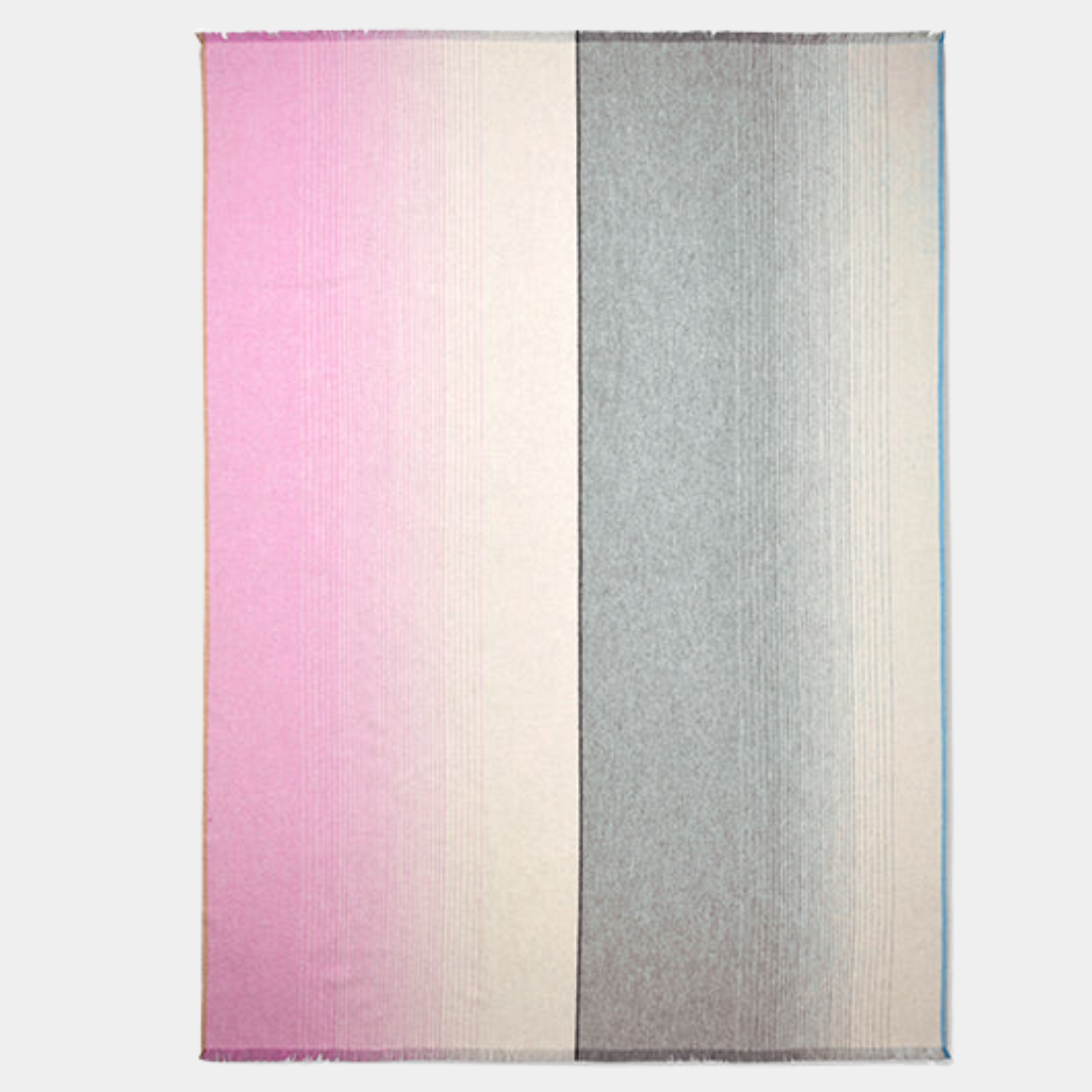 Graphic Pink/Grey Wool Throw