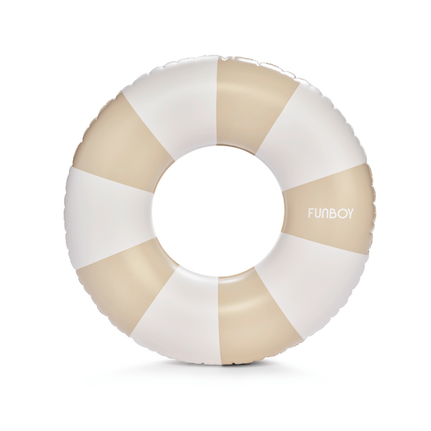 Kids Inflatable Candy Striped Tan/White Pool Float
