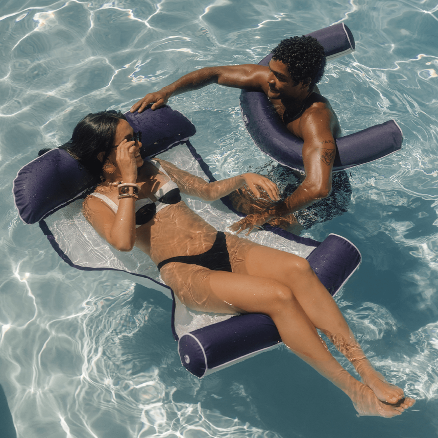 Pool Hammock Navy Float