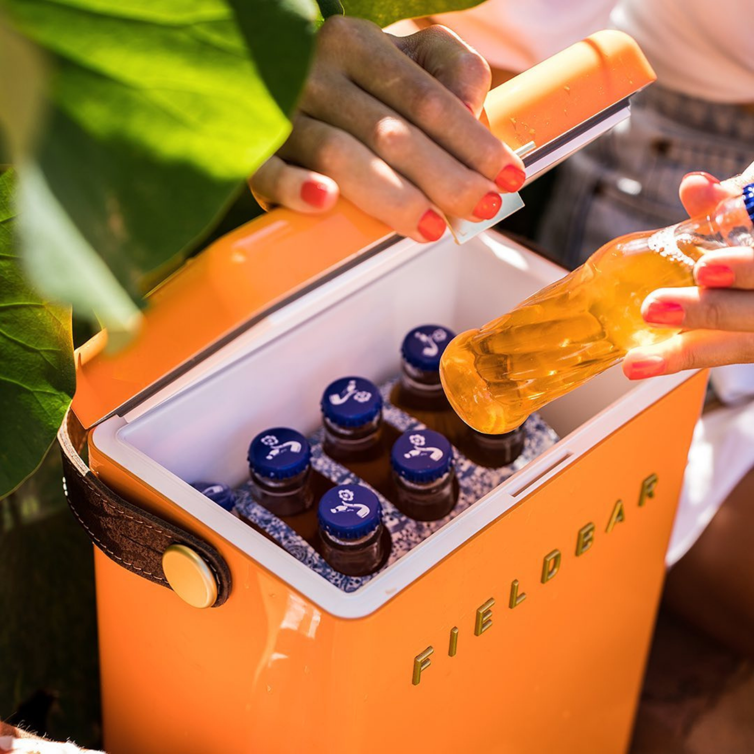 Fieldbar Drinks Box 10L Cooler - Orchard Orange