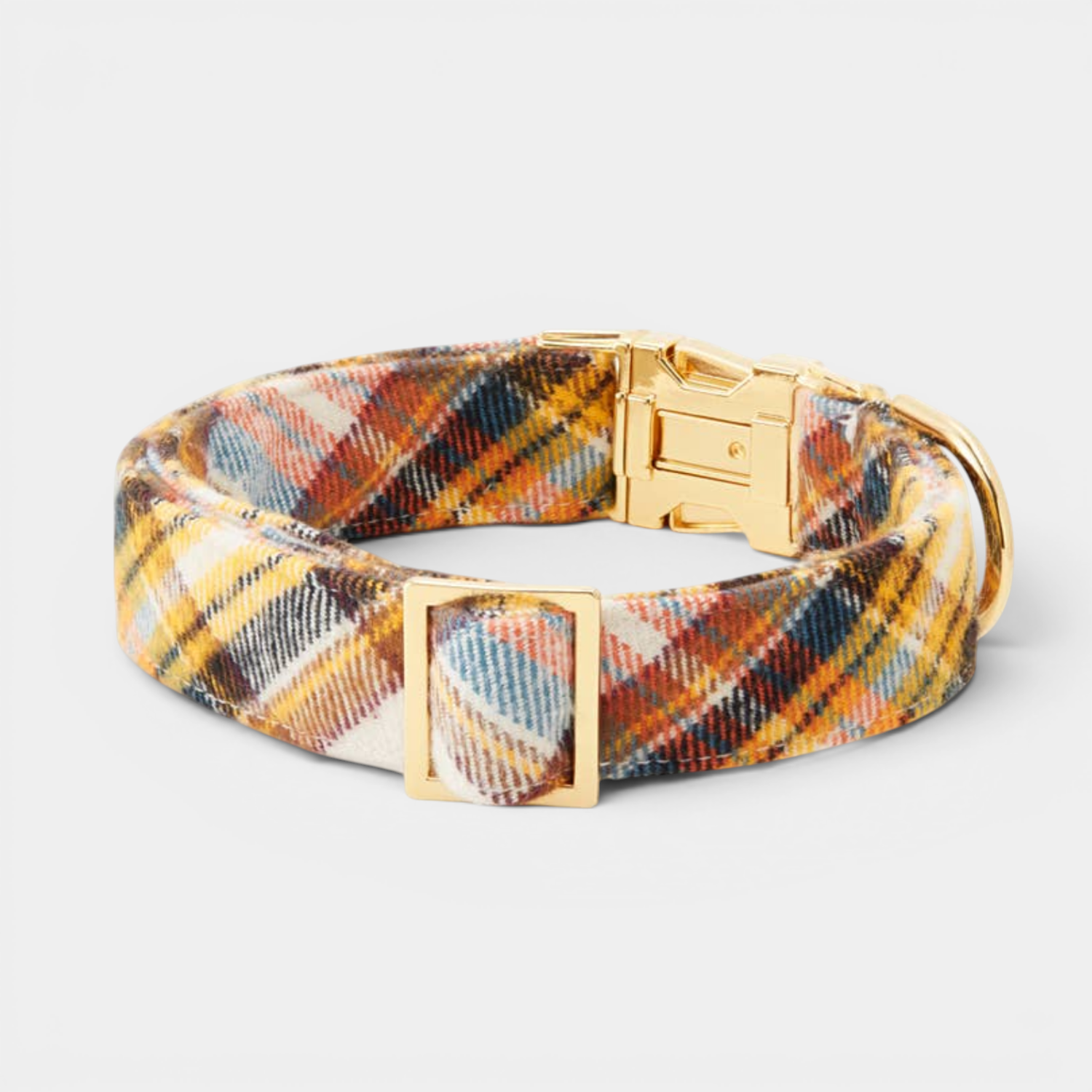 Harvest Plaid Pup Collar