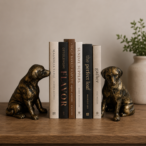 Library Hounds Cast Iron Book Ends (Set of 2)