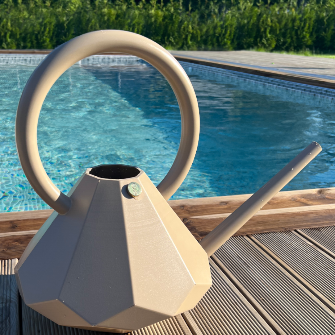 Diamond Watering Can - Sand Beige