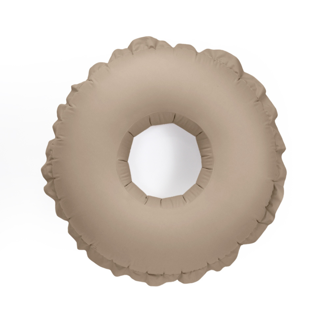Inflatable Donut Pool Float - Sand Beige