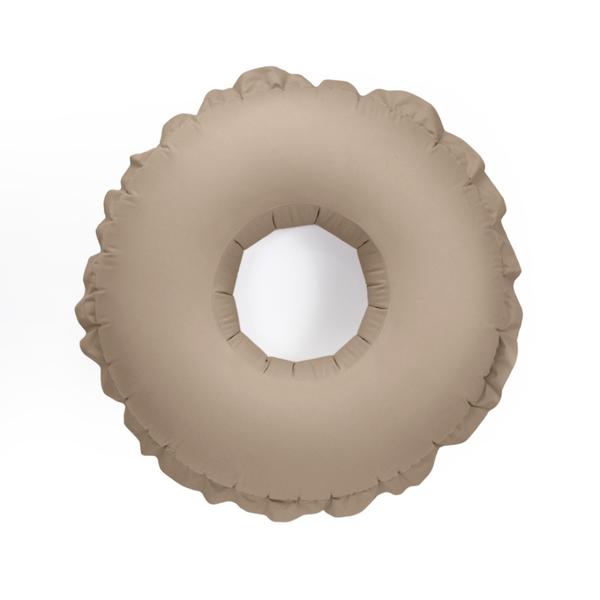 Inflatable Donut Pool Float - Sand Beige