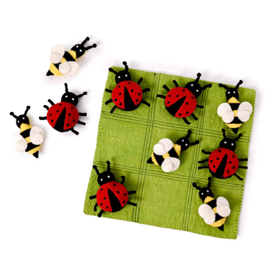 Kids Felt Tic Tac Toe Bug Board