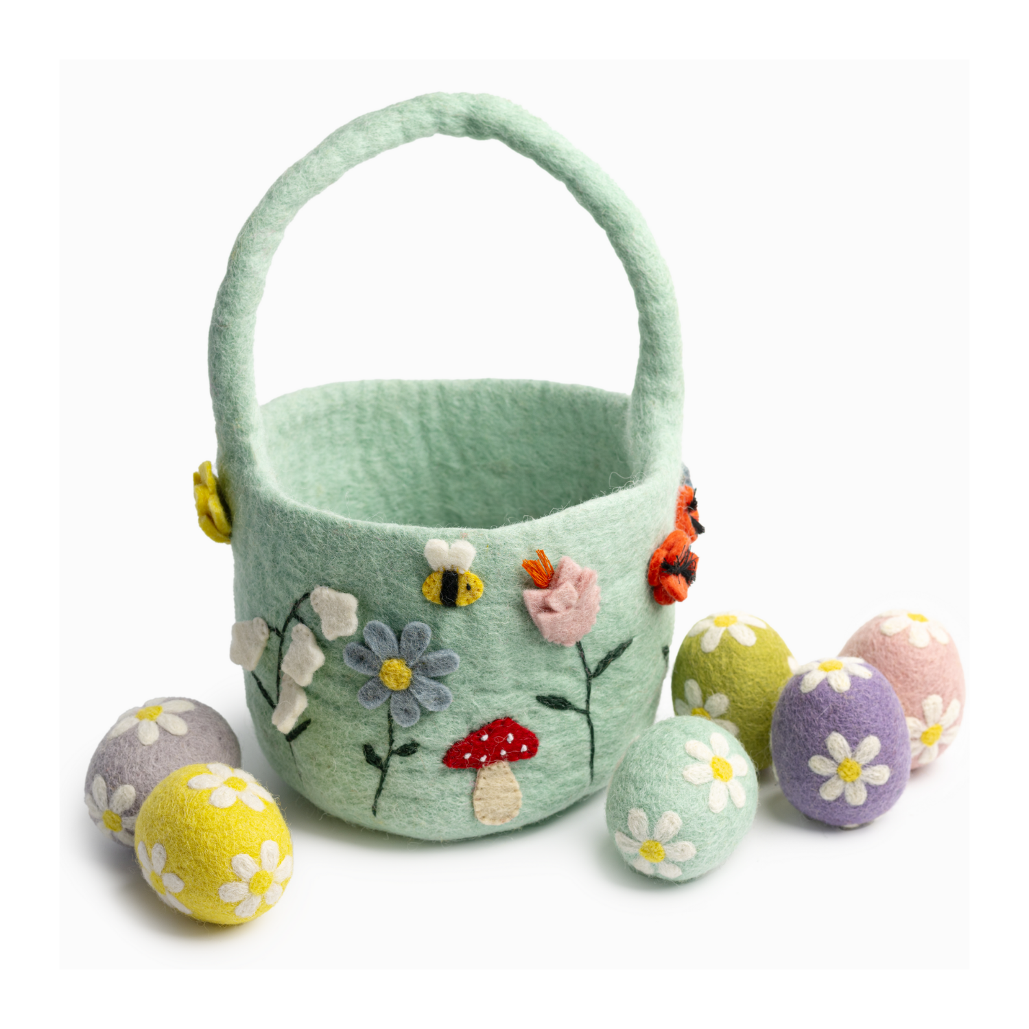 Kids Felt Bloom Easter Basket