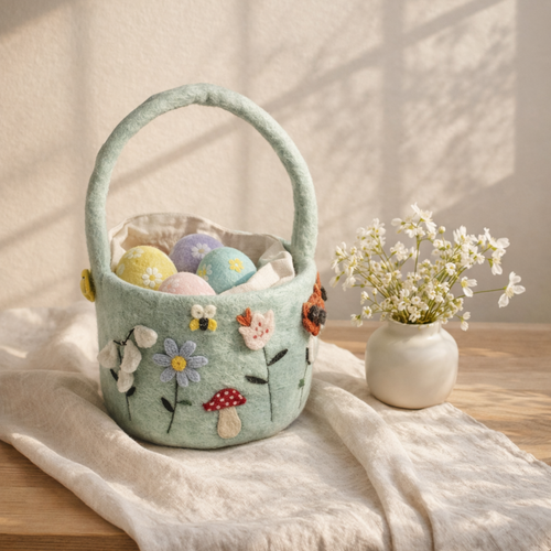 Kids Felt Bloom Easter Basket