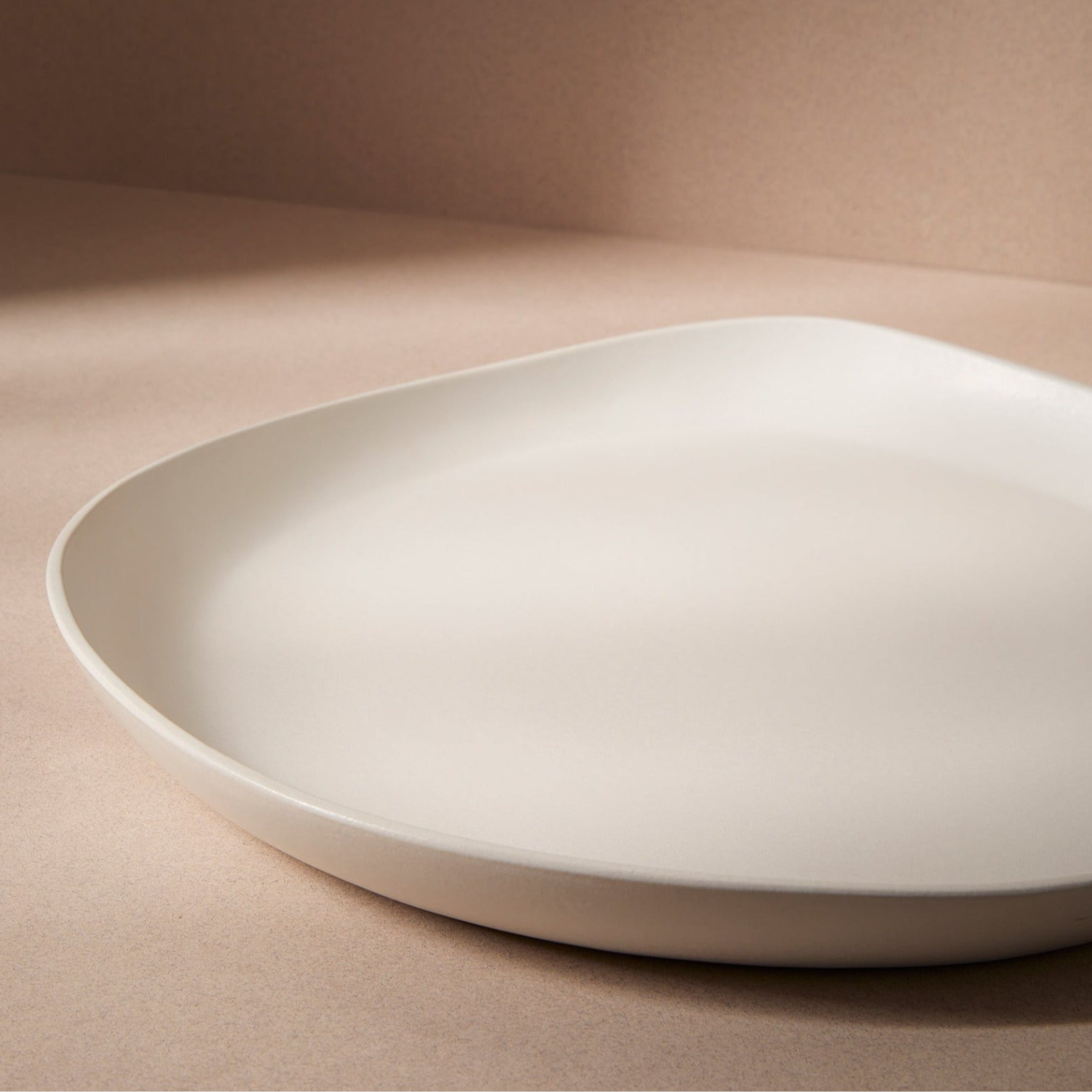 Stoneware Serving Platter- White