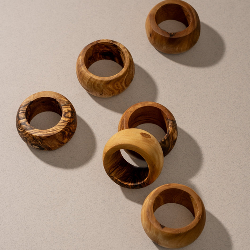 Olive Wood Napkin Rings