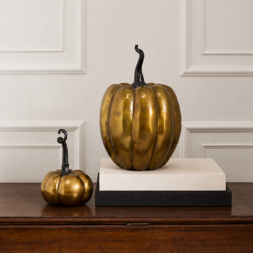 Brushed Gold Pumpkin