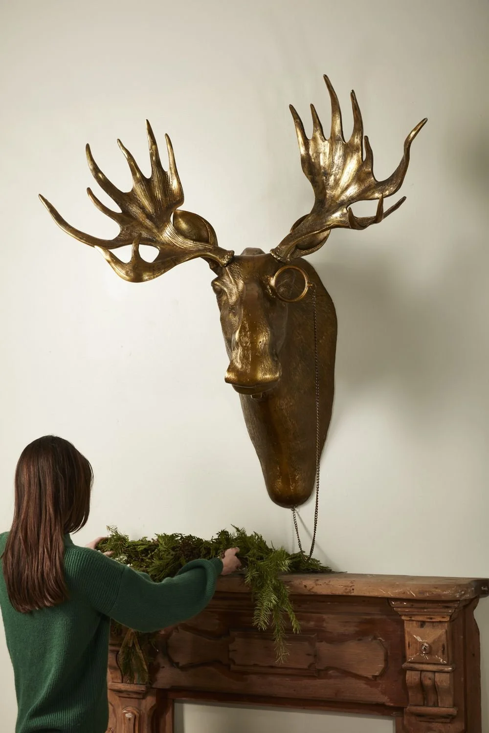 Whimsical Eugene Moose Wall Mount