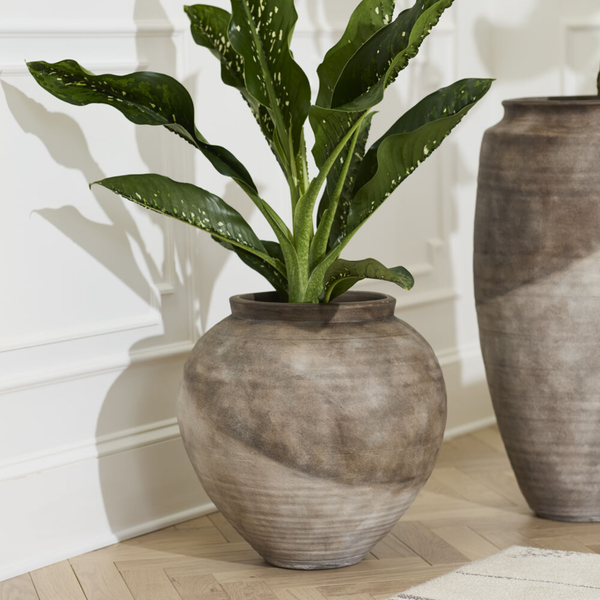Grandeur Brown Ceramic Vase