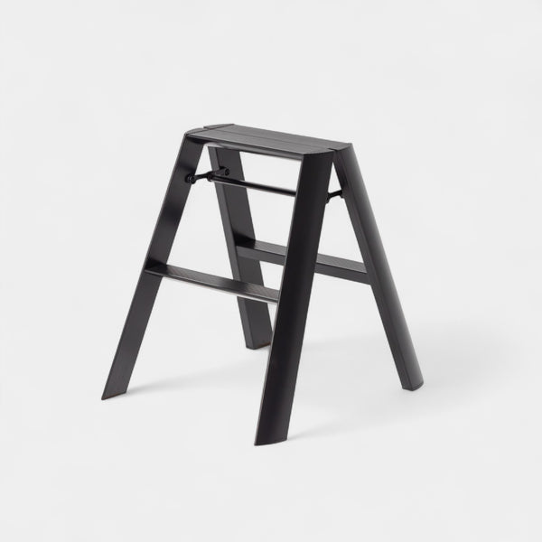 Kura 2-Step Ladder Stool - Black