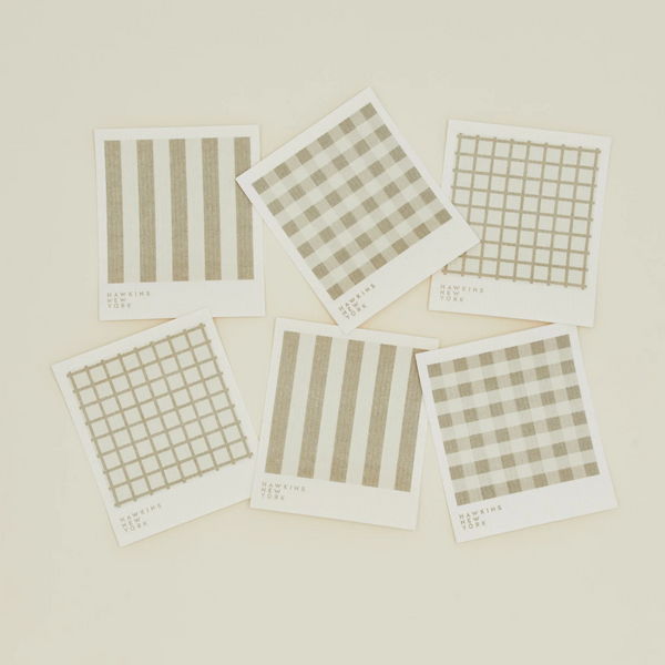 Sorrento Swedish Dish Cloth (Set of 6) - Ivory/Flax