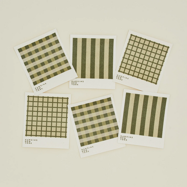 Sorrento Swedish Dish Cloth (Set of 6) - Olive/Sage