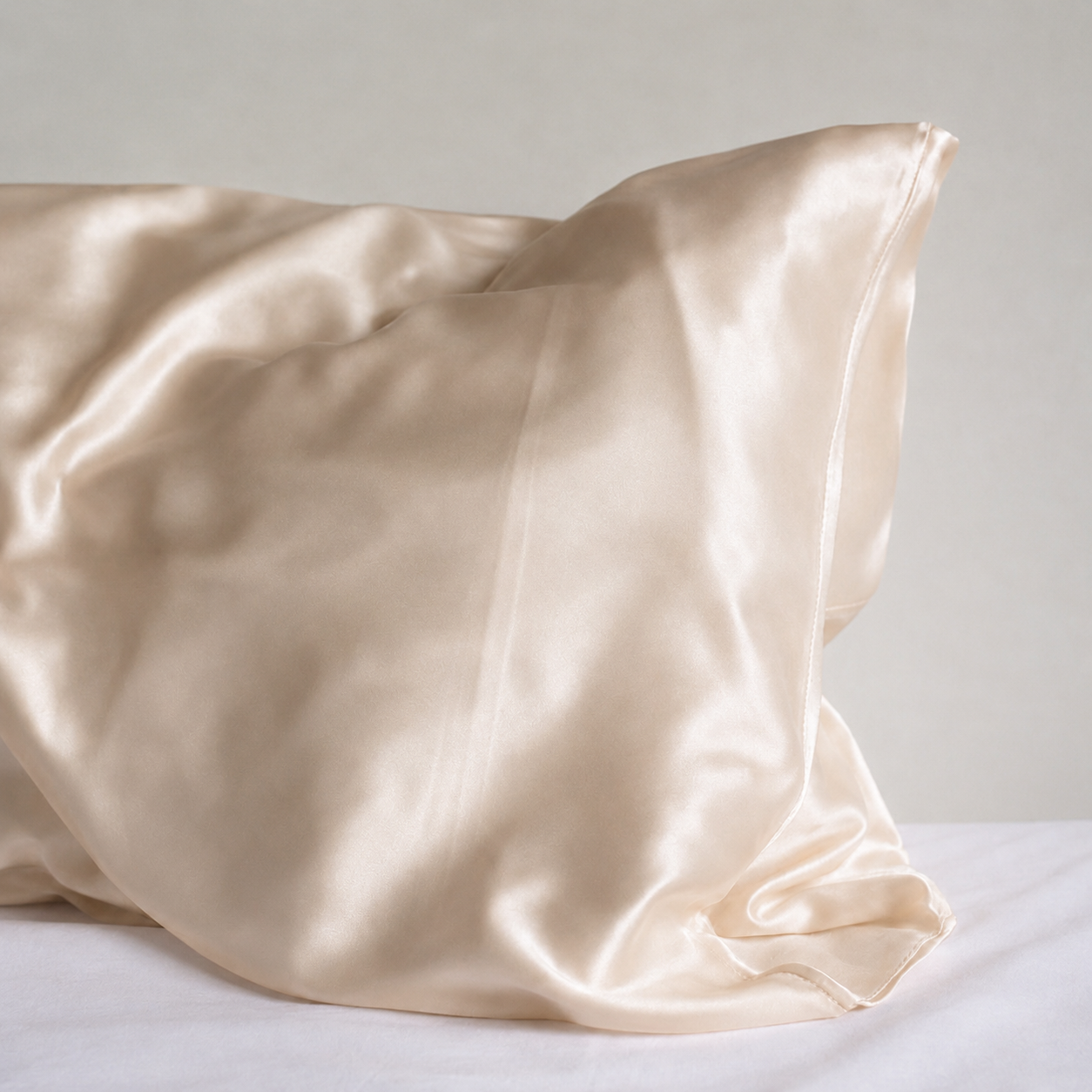 Champagne Organic Silk Pillowcase