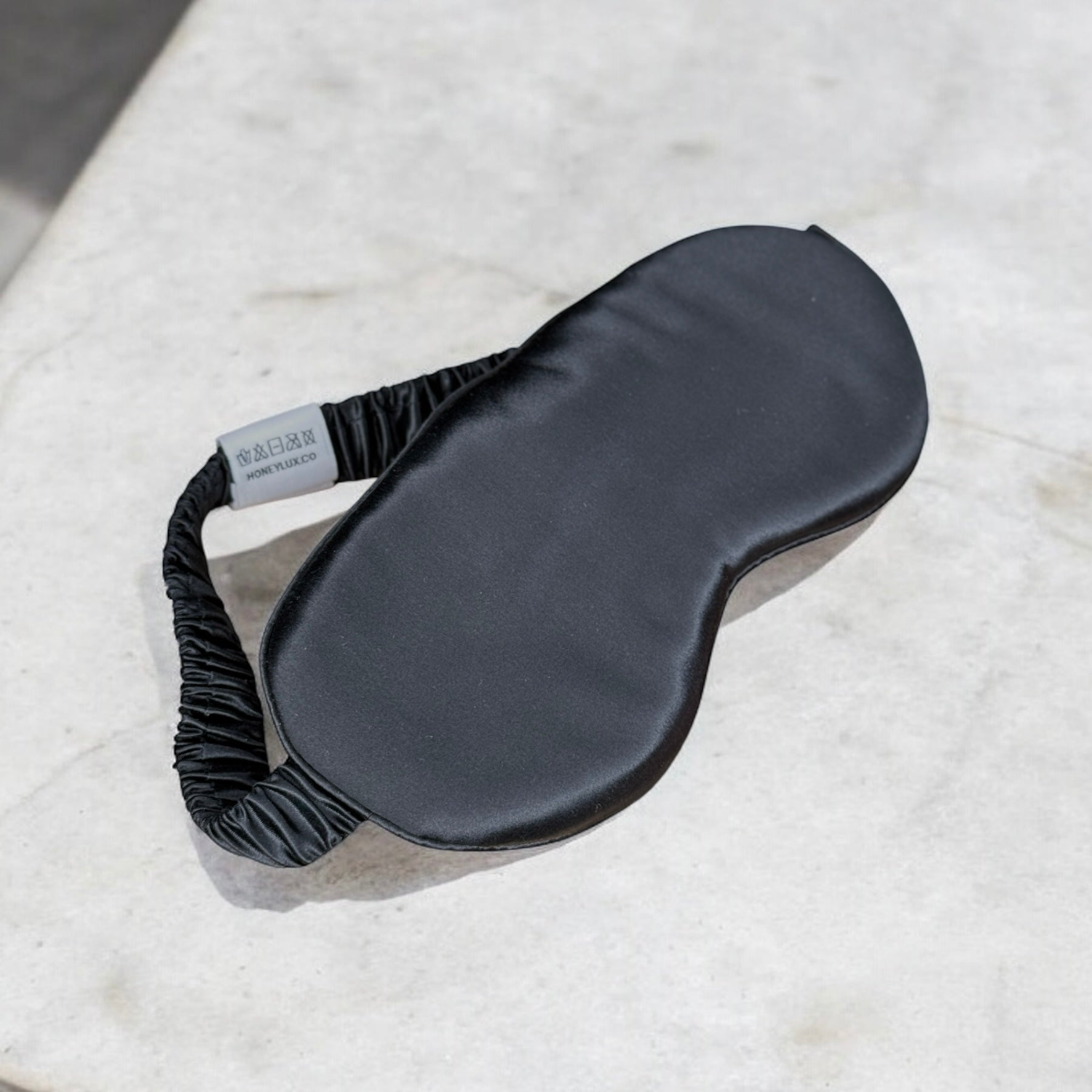 Black Organic Silk Sleep Mask