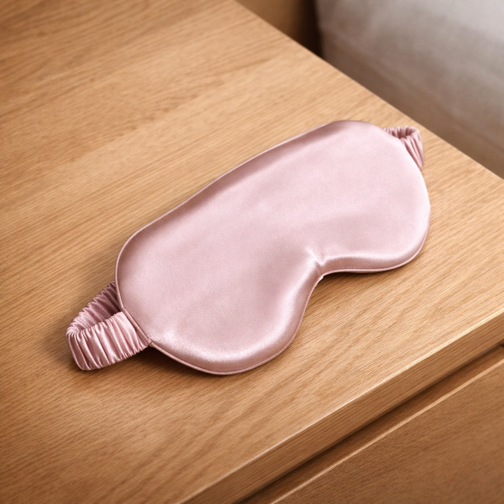 Pink Organic Silk Sleep Mask