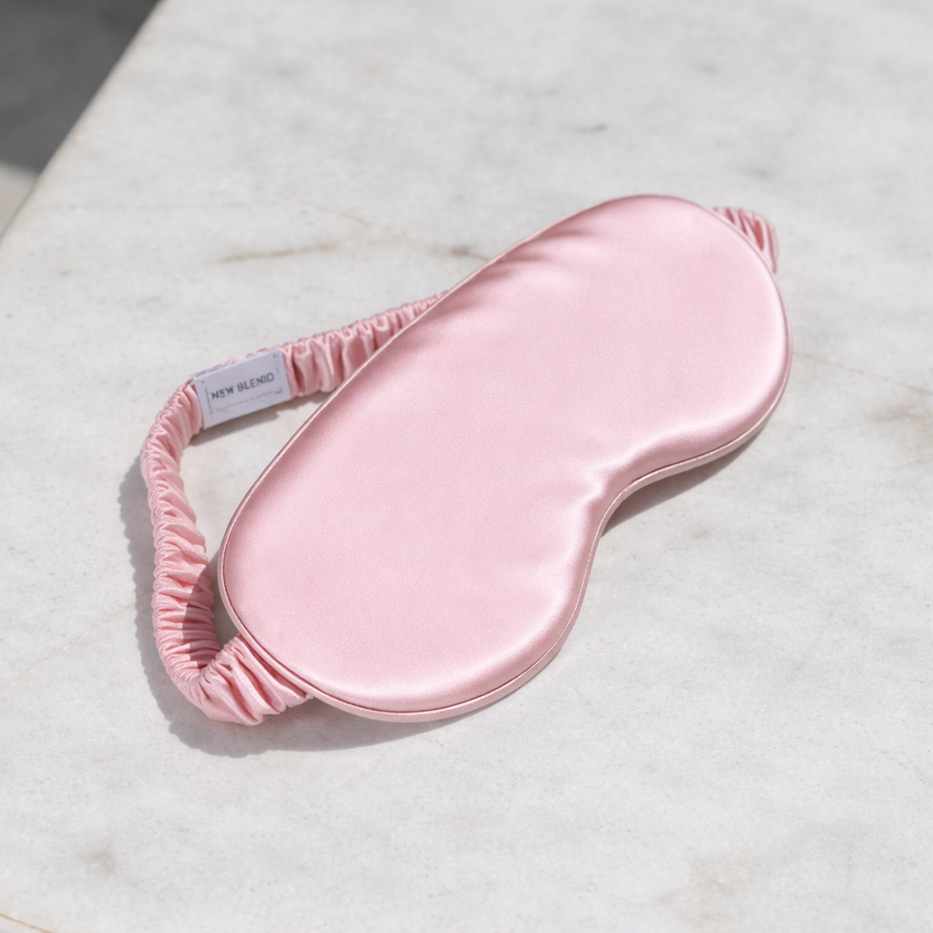 Pink Organic Silk Sleep Mask