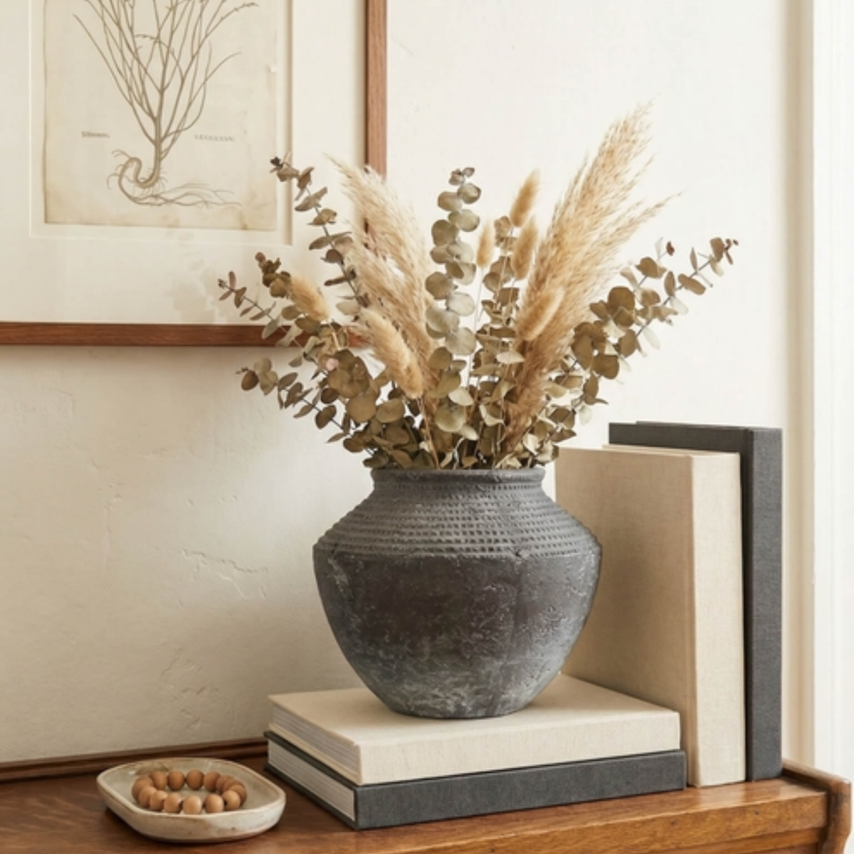 Umbria Charcoal Terracotta Vase