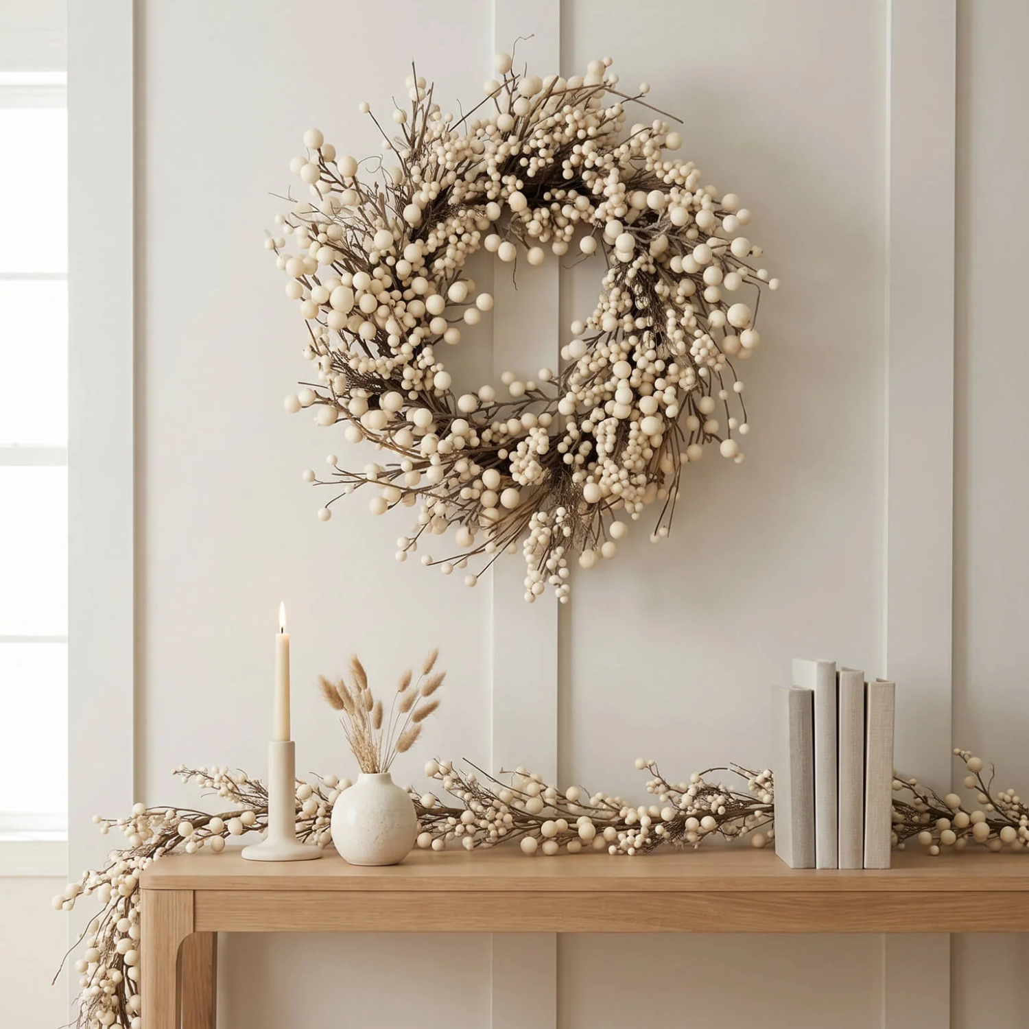 Artificial Winterberry 24" Wreath