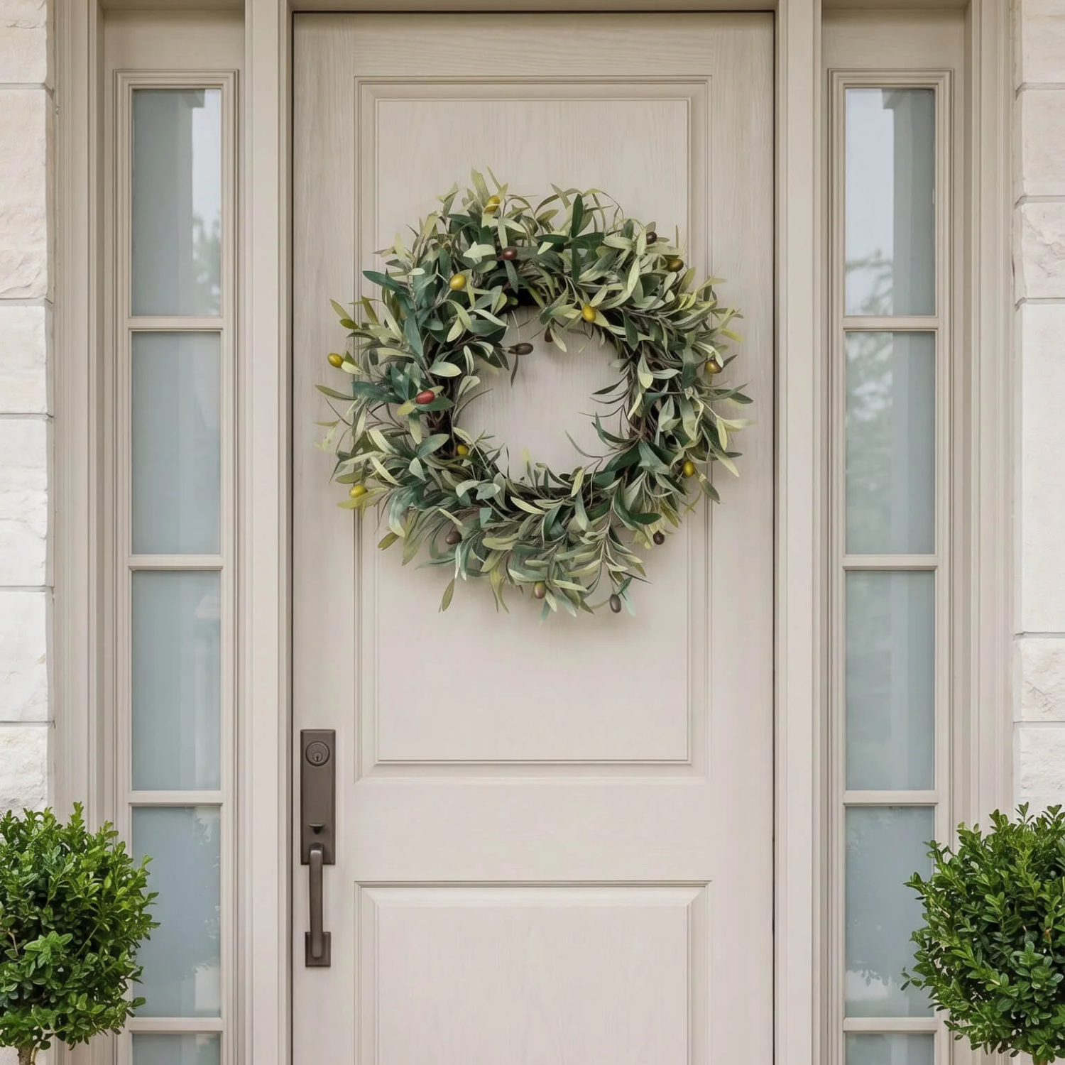 Artificial Olive Branch 24" Wreath (Copy)