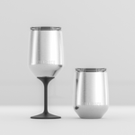 Brushed Stainless Silver Wine Tumbler