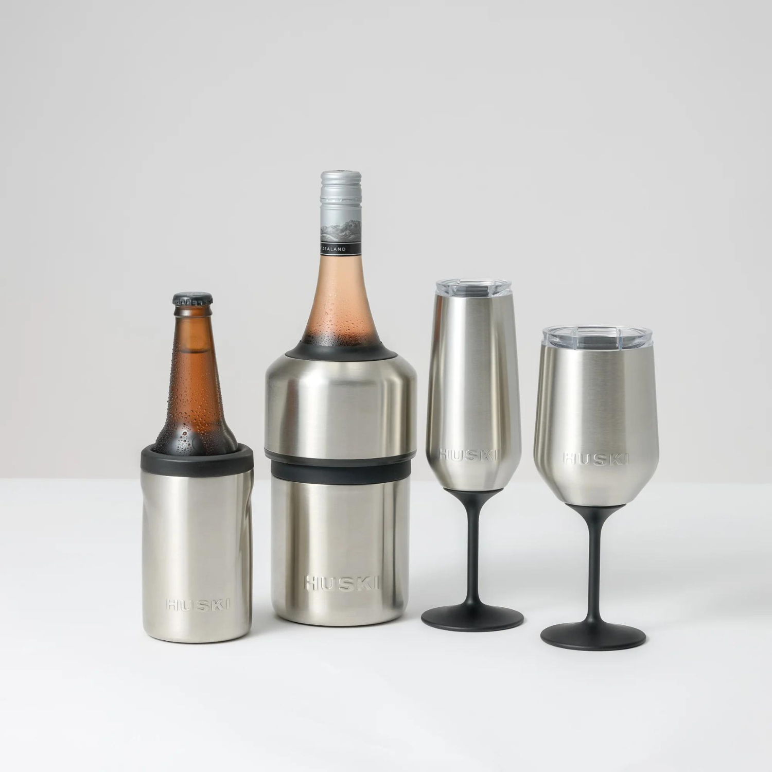 Brushed Stainless Silver Wine Tumbler