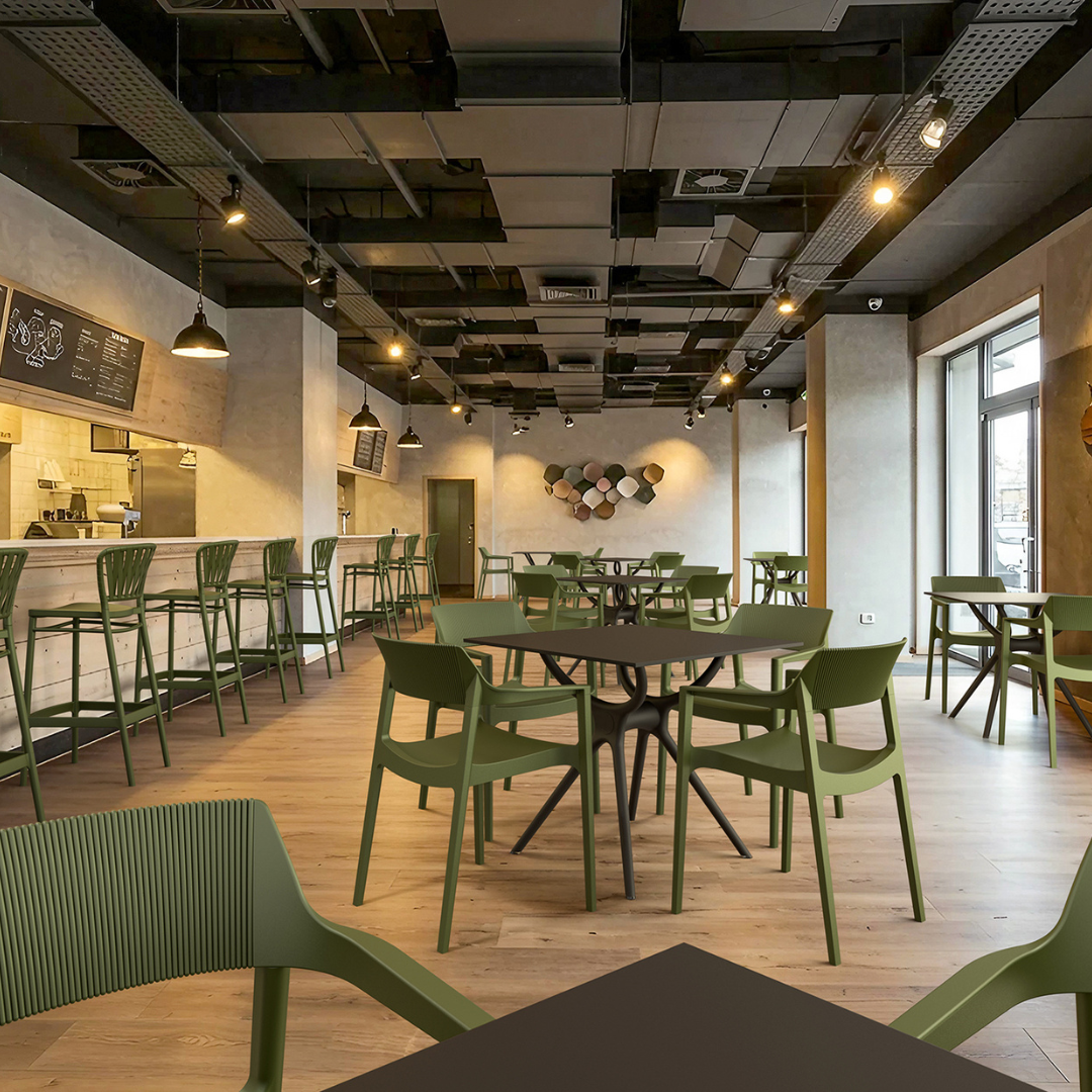 Albany Taupe Arm Chair (Set of 4)