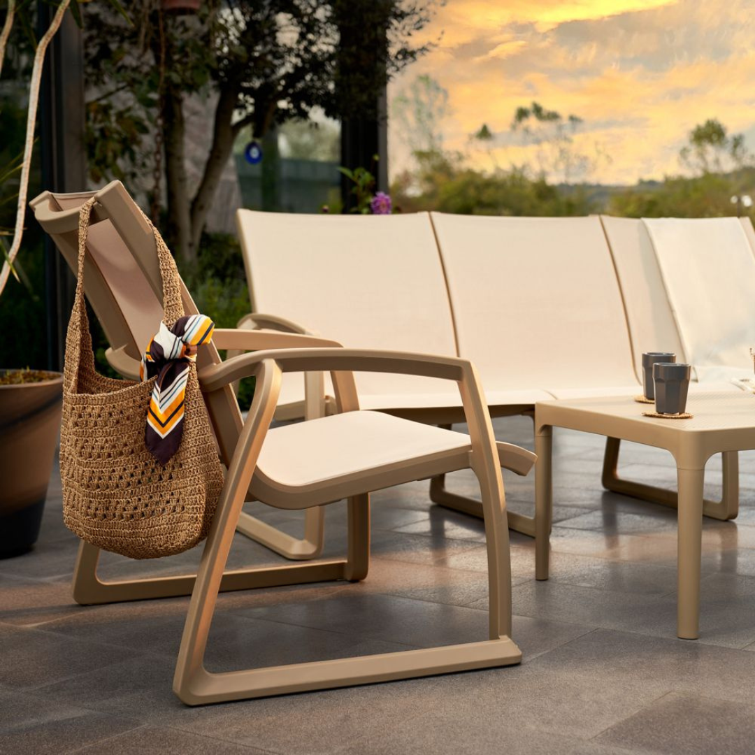 Manhattan Taupe Club Chair