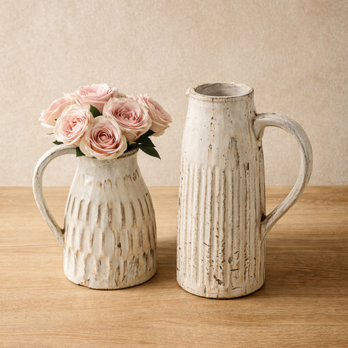 Distressed Ridges Vase